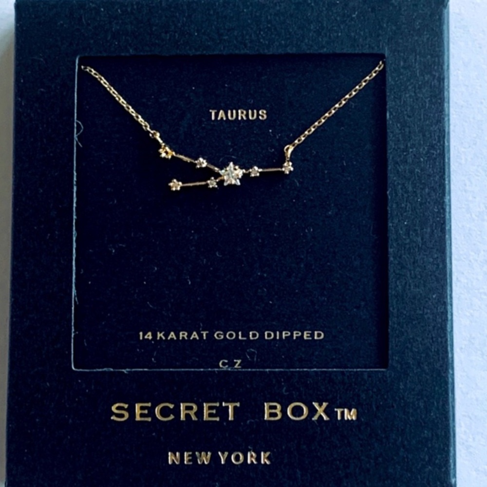 Taurus-Secret Box celestial necklaces.